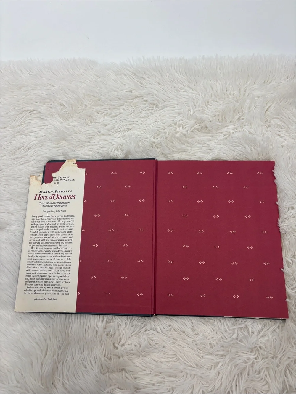Vintage Martha Stewart Hors D’Oeuvres Book Hardcover 1984